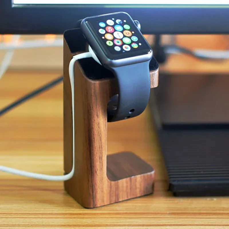 Apple Smartwatch Accessories - Wooden Apple Watch Charger Stand Smartwatch