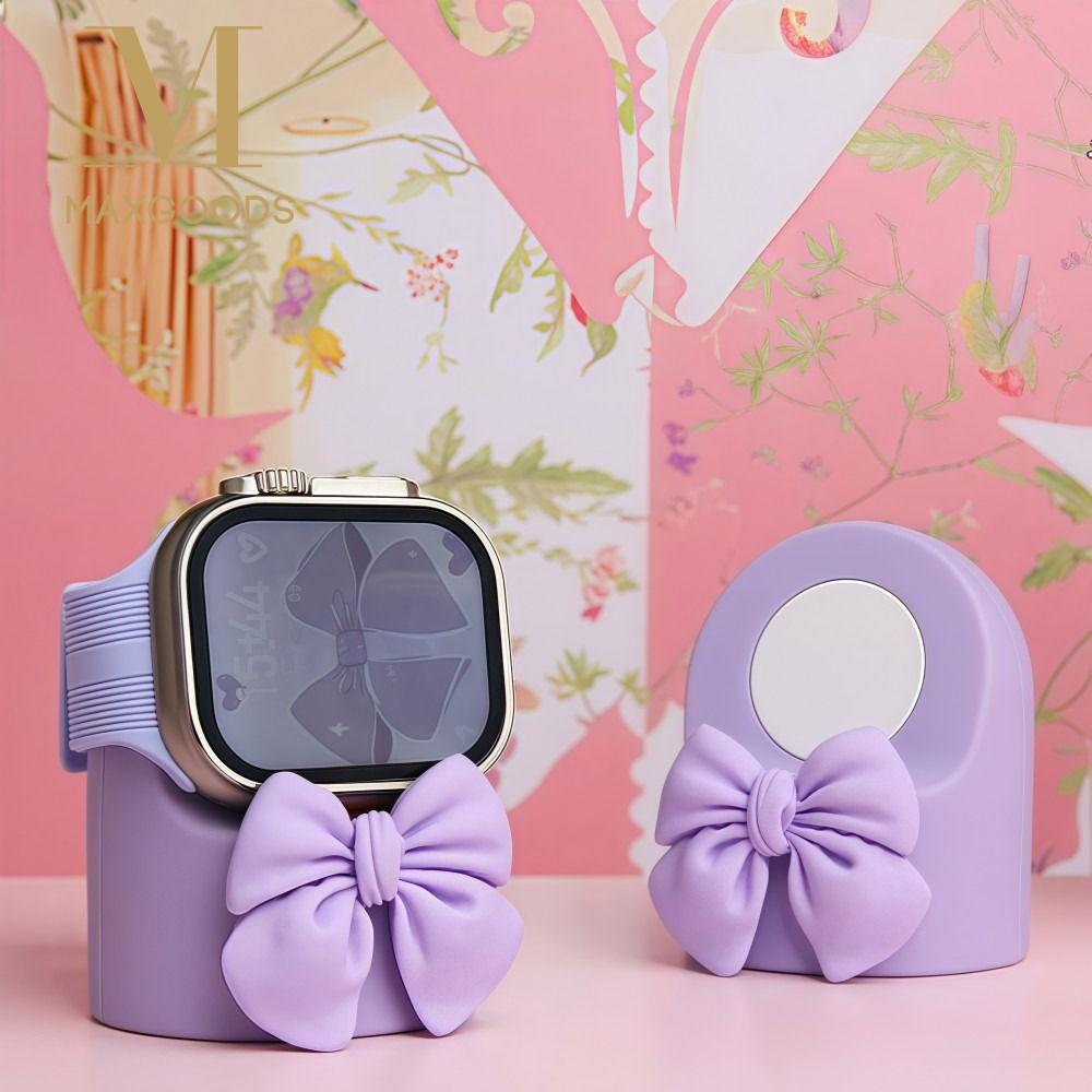 Watch Charging Dock - Bow Smart Watch Charger Stand Anti-slip