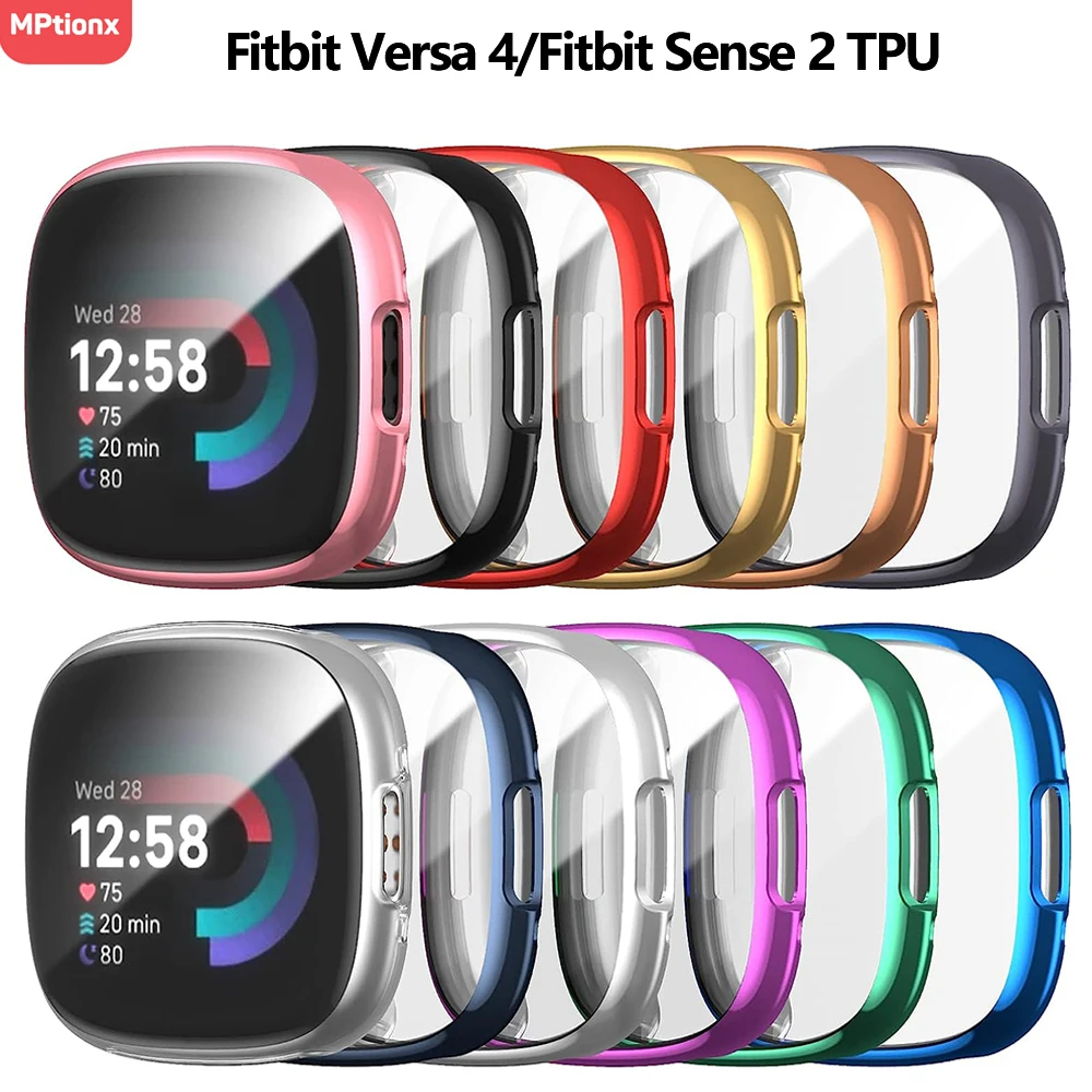 Watch Case Bumper - Screen Protector For Fitbit Versa 4/Sense
