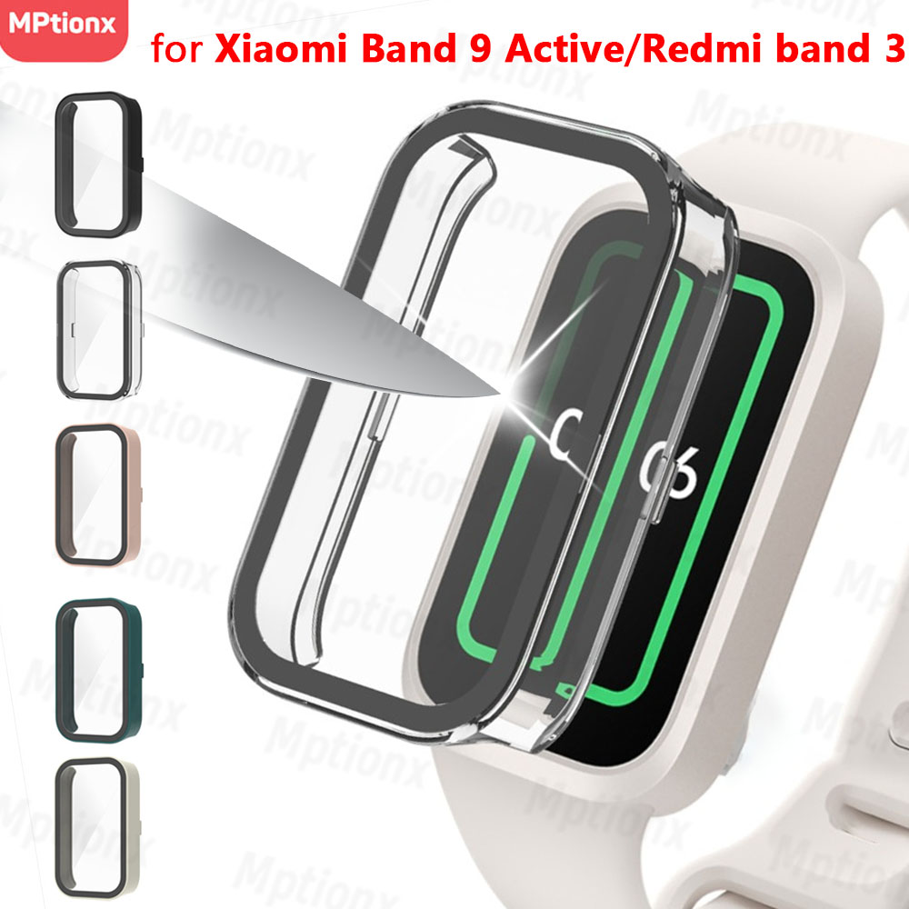 Watch Case Bumper - Tempered Glass+Case for Xiaomi Smart Band