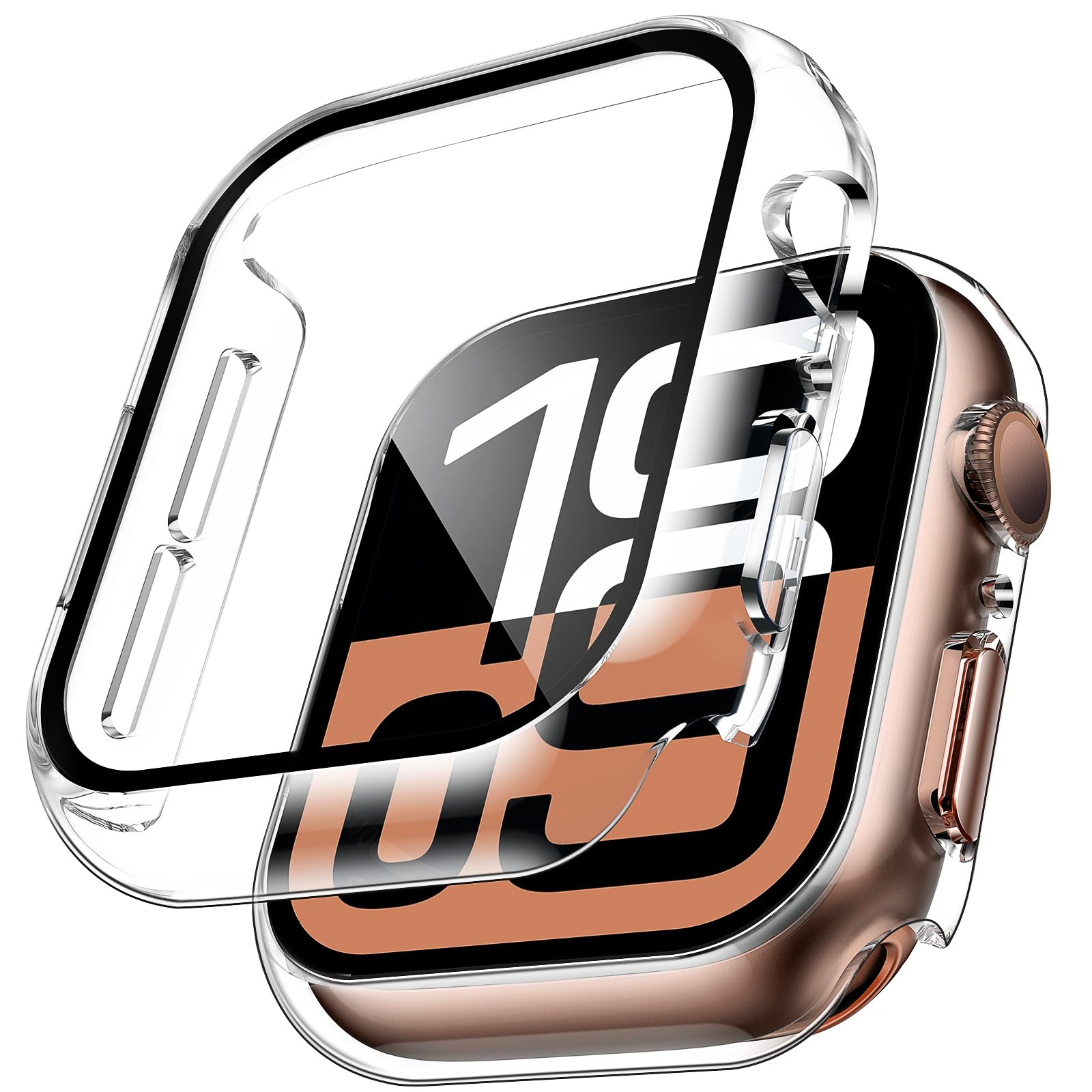 Apple Smartwatch Accessories - 2pcs Tempered Glass Case For Apple