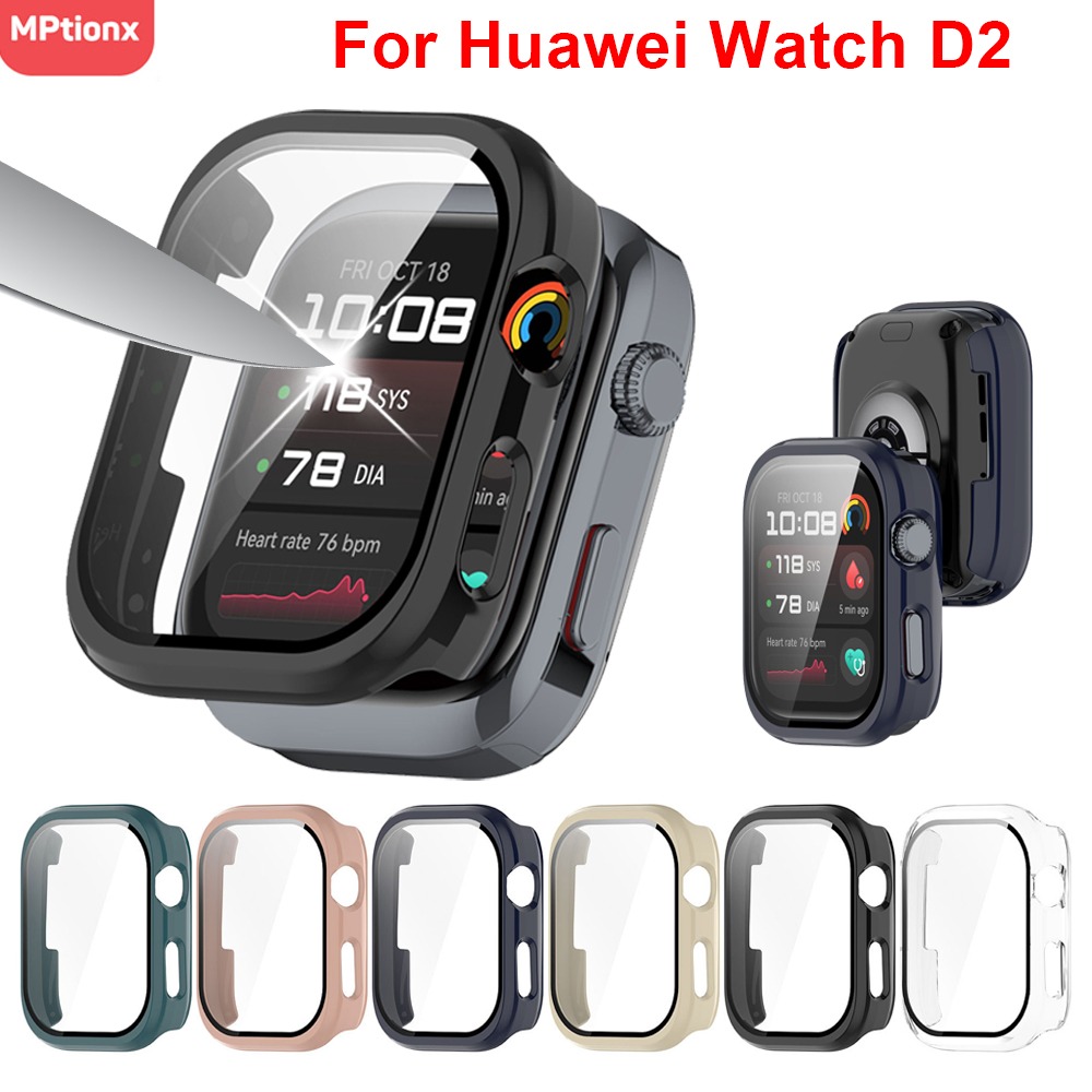 Watch Case Bumper - Glass+Case for Huawei Watch D2 Screen