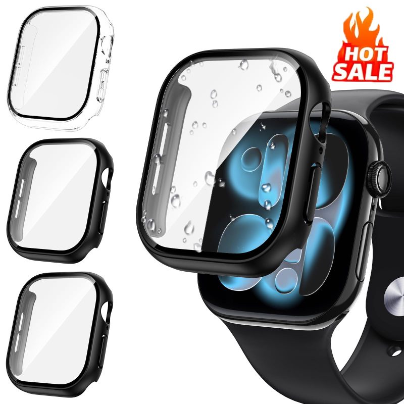 Watch Case Bumper - 3pcs Glass+Cover For Apple Watch case