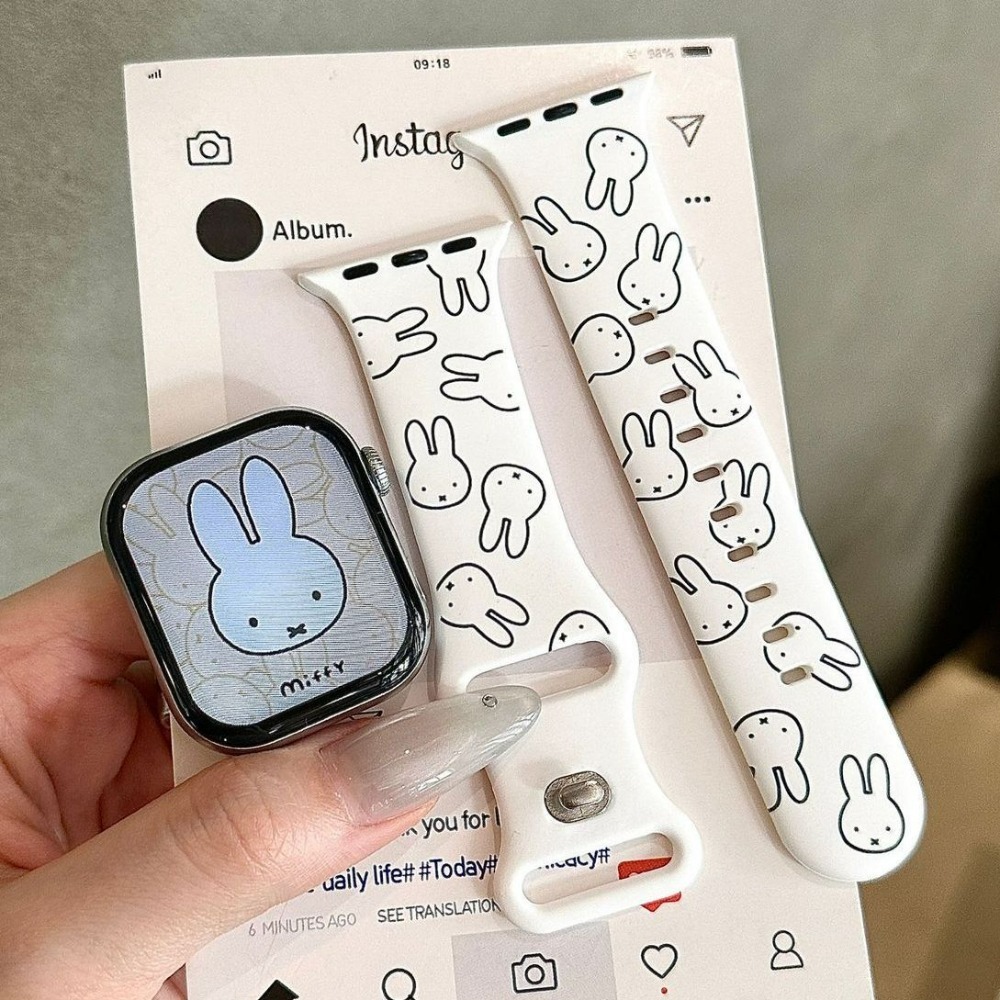Apple Smartwatch Accessories - Cute Miffy Rabbit Cartoon Watch Band
