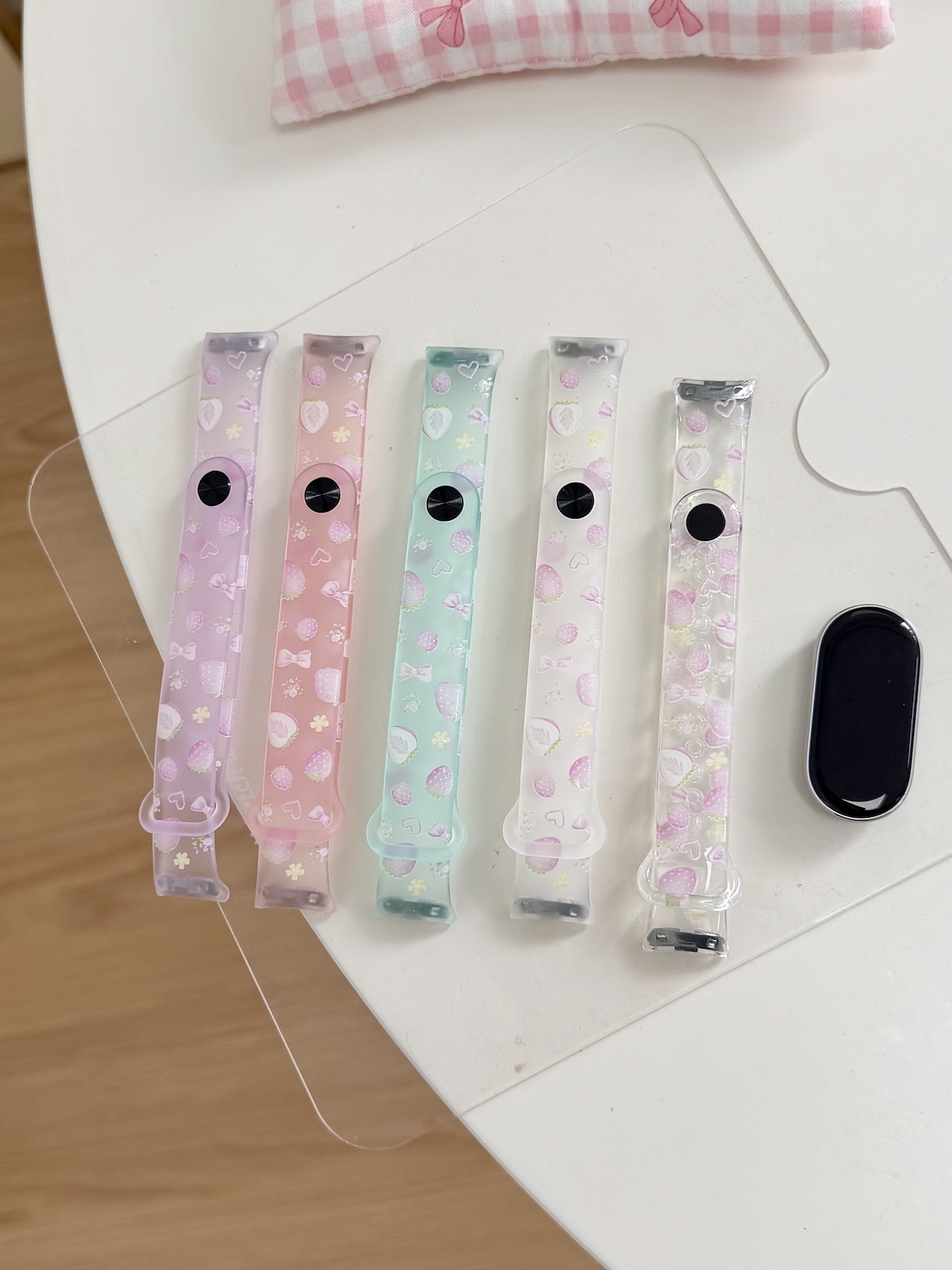 Android Smartwatch Accessories - Super Cute Strawberry Bow Print TPU