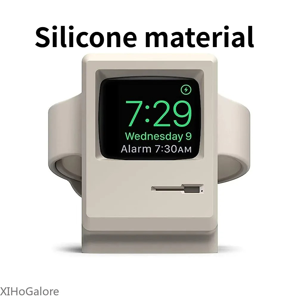 Watch Charging Dock - Retro Computer Pattern Silicone Charging Stand