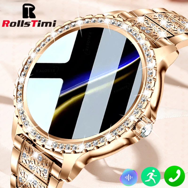 Smartwatch Face - Fashion Luxury Gold Women Smart Watch