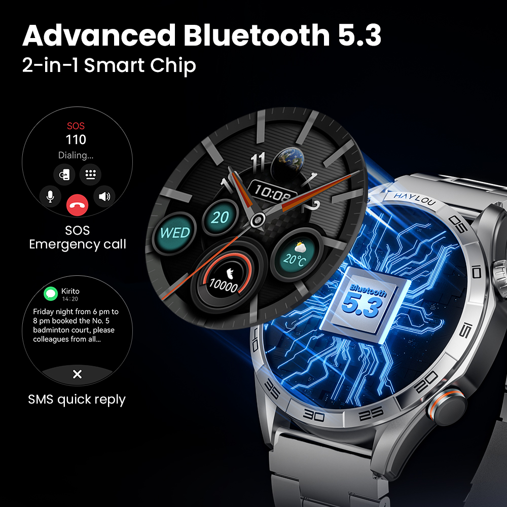 HAYLOU Solar 5 Voice Calling S - огляд і ціна Android Smartwatch Accessories