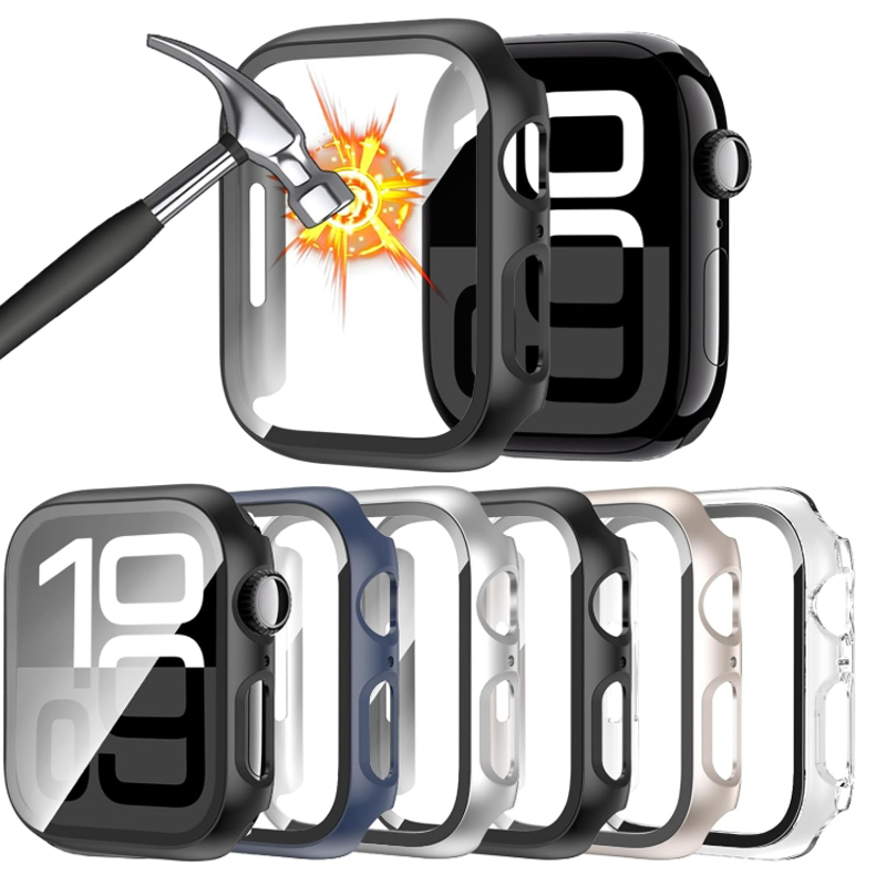 Tempered Glass+Case For Apple  - огляд і ціна Smartwatch Band Accessories