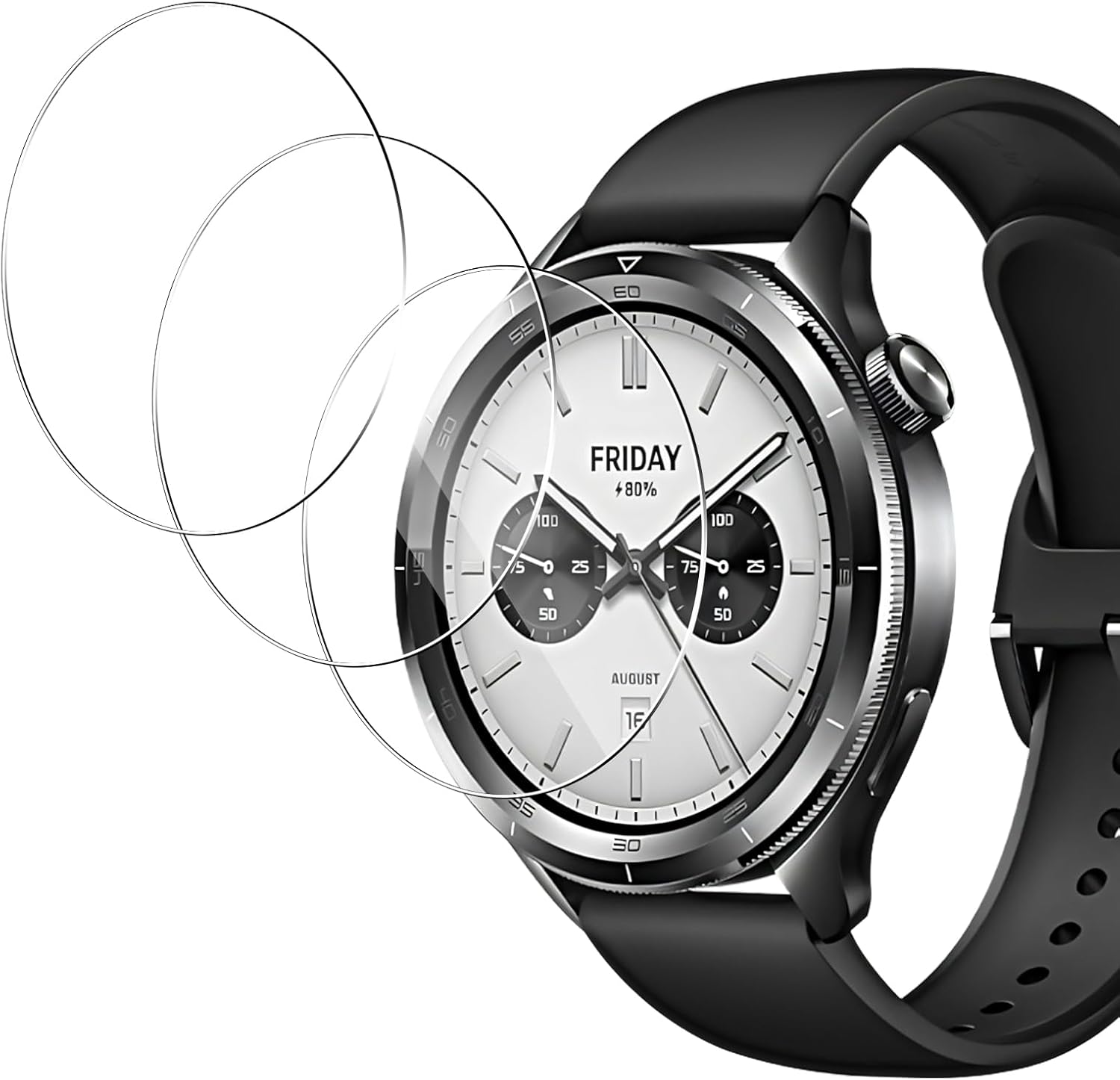 3PCS Tempered Glass Smartwatch - огляд і ціна Xiaomi Smartwatch Accessories