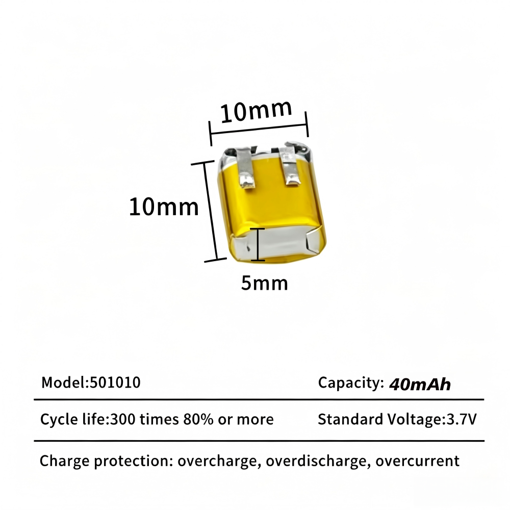 501010 Battery 3.7V 40mAh Lipo - огляд і ціна Smartwatch Headset