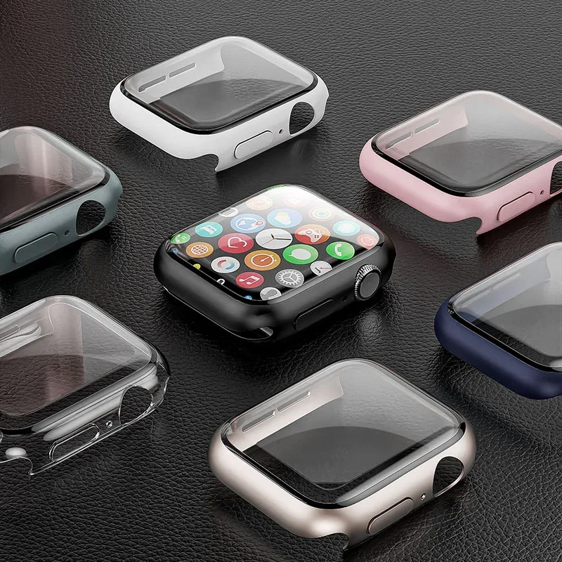 Tempered Glass+cover For Apple - огляд і ціна Smartwatch Band Accessories