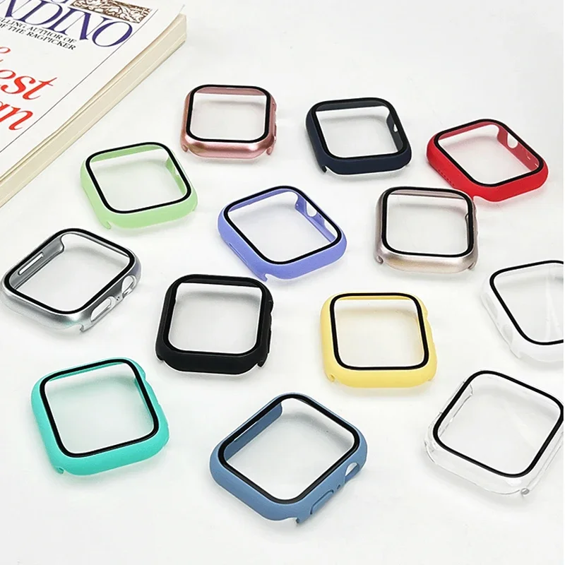 Tempered Glass+cover For Apple - огляд і ціна Smartwatch Band Accessories