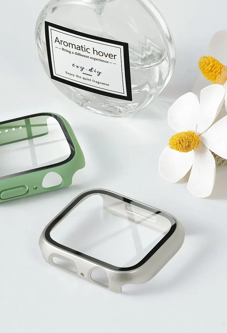 Tempered Glass+cover For Apple - огляд і ціна Smartwatch Band Accessories