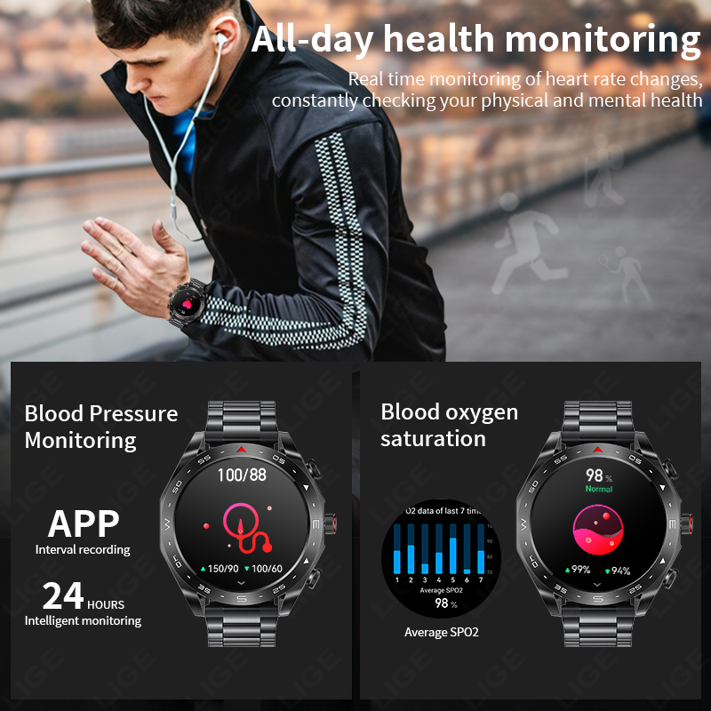 LIGE Smartwatch With Earbuds B - огляд і ціна Smartwatch Headset
