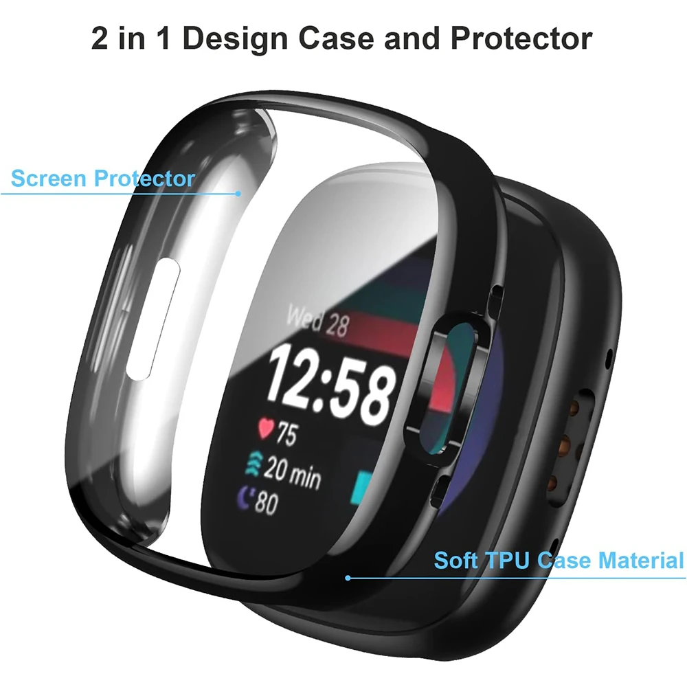 Screen Protector For Fitbit Ve - огляд і ціна Watch Case Bumper