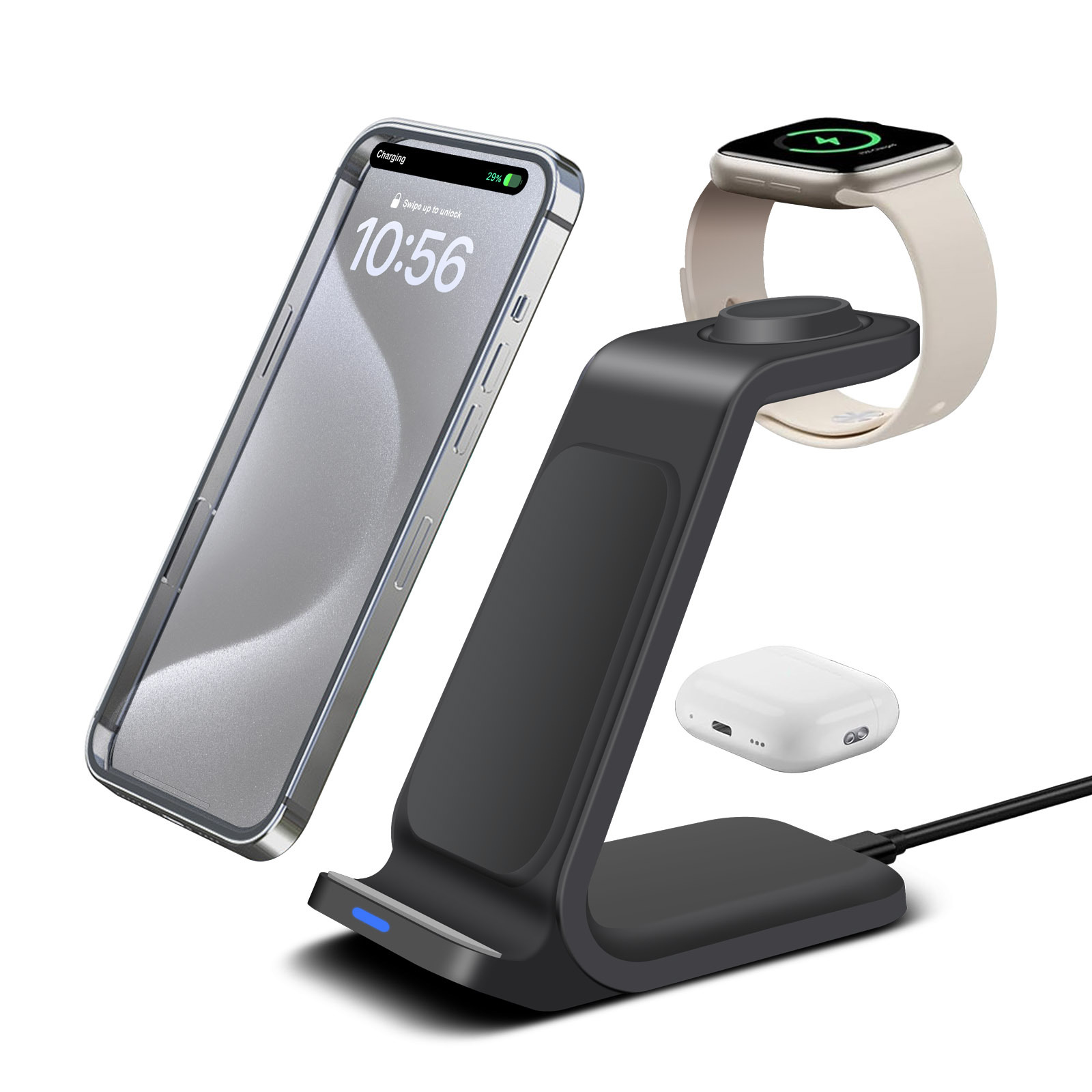 3 in 1 Charging Station for iP - огляд і ціна Smartwatch X