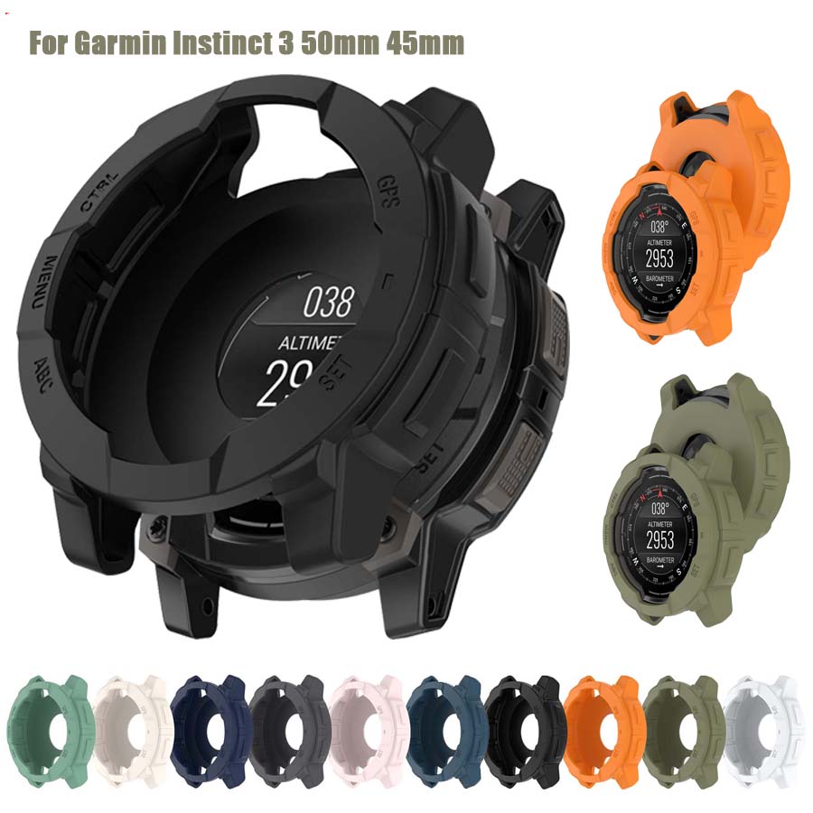 For Garmin Instinct 3 Solar AM - огляд і ціна Watch Case Bumper