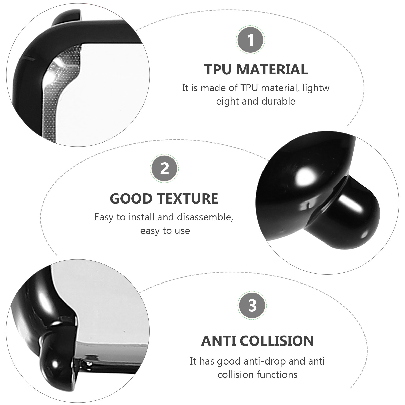 3Pcs Tpu Watch Shell Protectiv - огляд і ціна Smartwatch Case