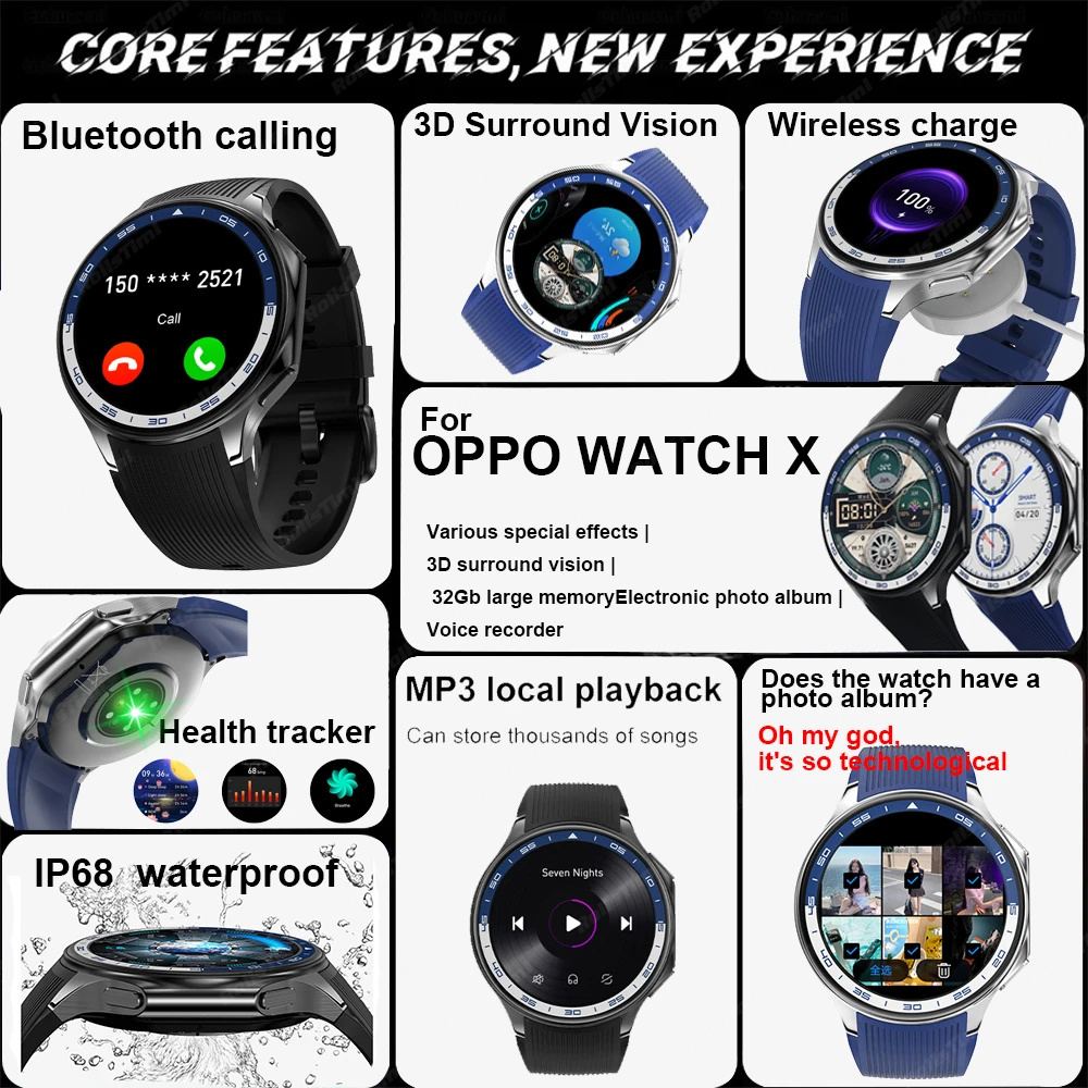 1.43 AMOLED Smart Watch 3D Sur - огляд і ціна Smartwatch X