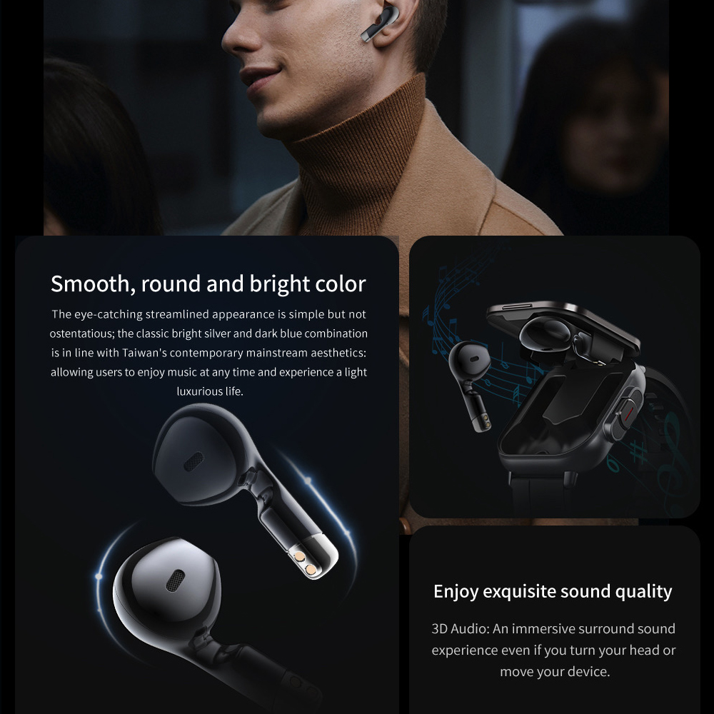 BT Call Blue Tooth Headphones  - огляд і ціна Smartwatch Headset
