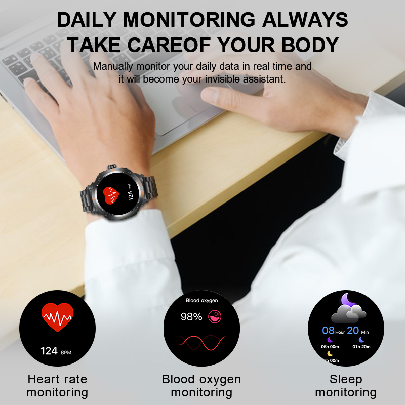 New Men's 2 In 1 Headset Smart - огляд і ціна Smartwatch Headset