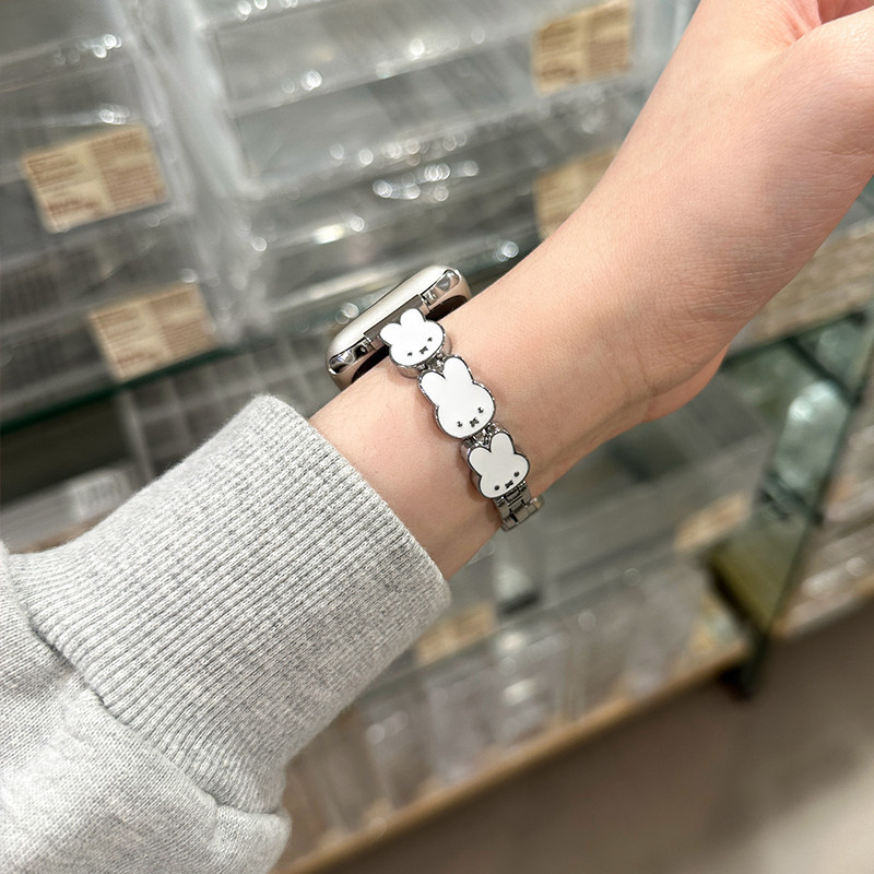 Miffy Rabbit Leather Watch Ban - огляд і ціна Apple Smartwatch Accessories