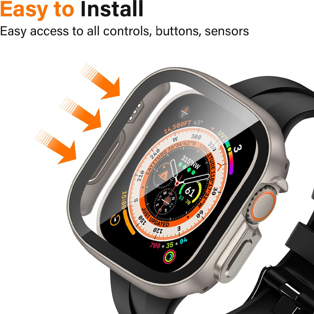 Glass+case For Apple Watch Ult - огляд і ціна Watch Case Bumper