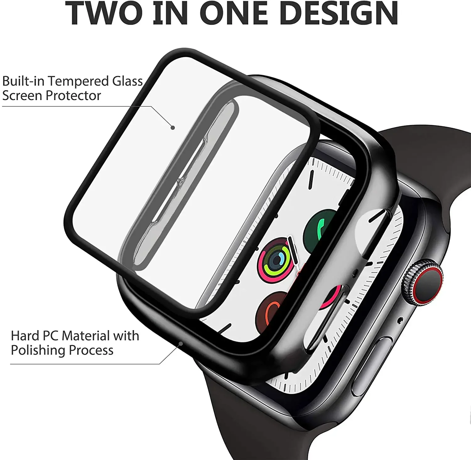 Tempered Glass+cover For Apple - огляд і ціна Smartwatch Icon