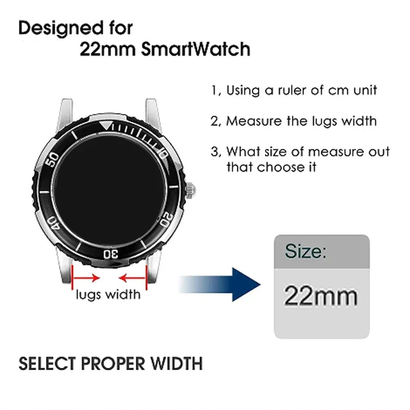 22mm Ocean Strap For OnePlus W - огляд і ціна Smartwatch X2