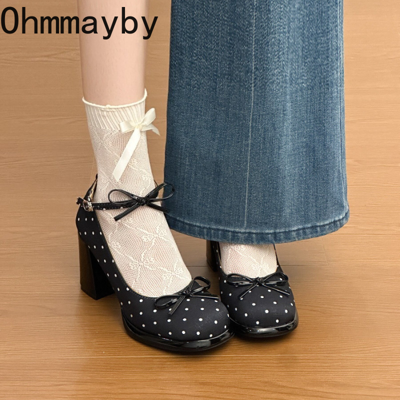Platform Thick Heel Women Mary - огляд і ціна Leather Classic Strap