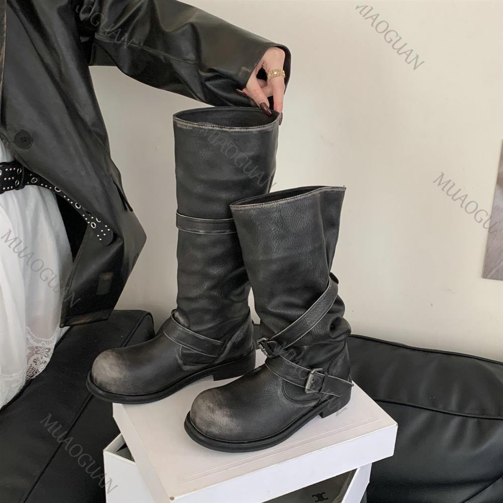 Spring Autumn Chunky Heel Thig - огляд і ціна Leather Classic Strap