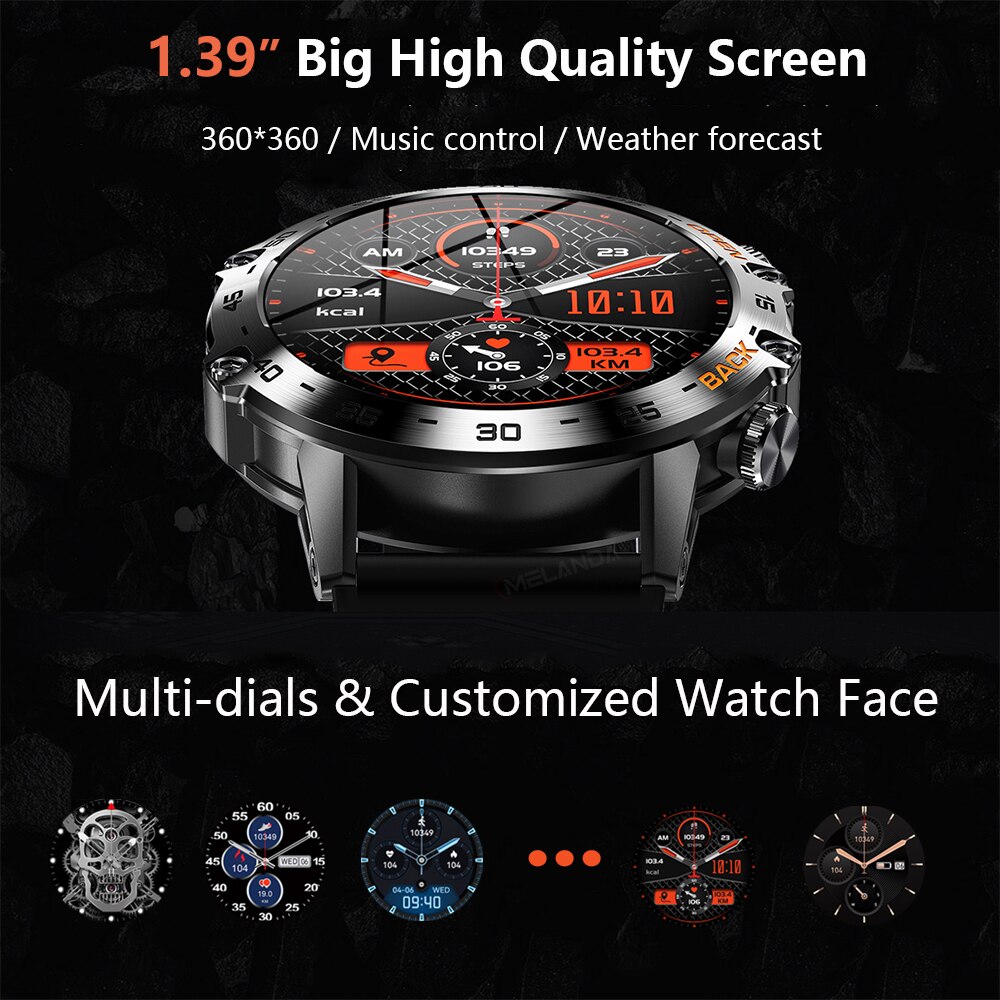 MEVADEN Steel 1.39 inch Men Lu - огляд і ціна Smartwatch Face