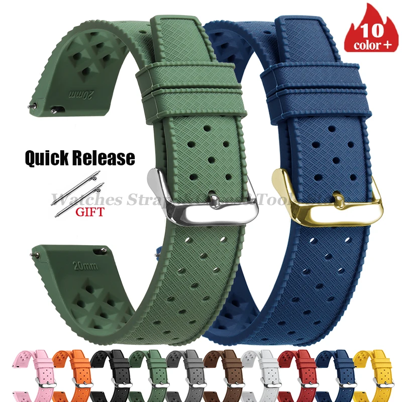 Tropic Silicone Watch Strap 18 - огляд і ціна Fossil Smartwatch Accessories