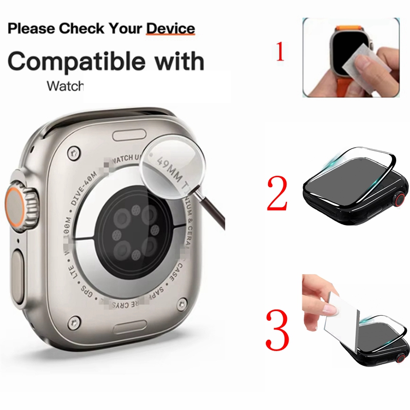 3 Screen Protector+1 Cover for - огляд і ціна Smartwatch Band Accessories