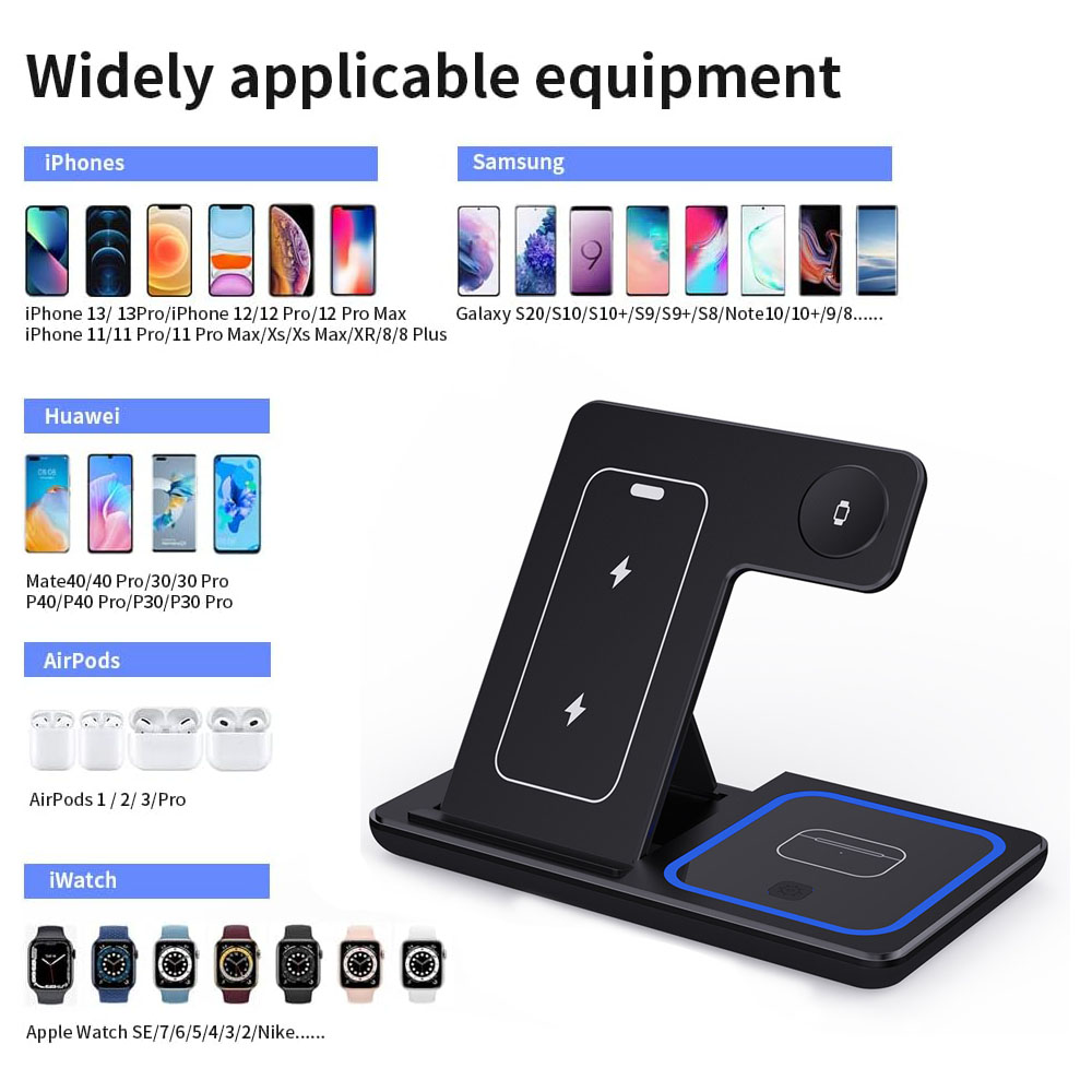 15W 3 in 1 Wireless Charger St - огляд і ціна Smartwatch X