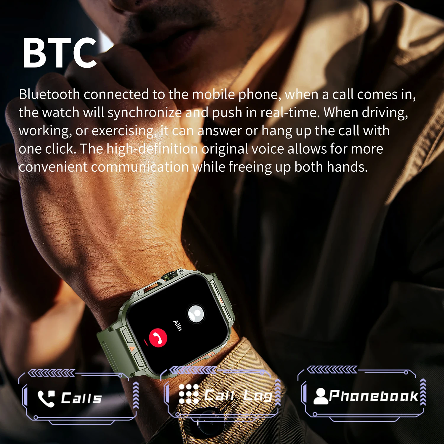 2026 Luxury Military Smart Wat - огляд і ціна Smartwatch Faces
