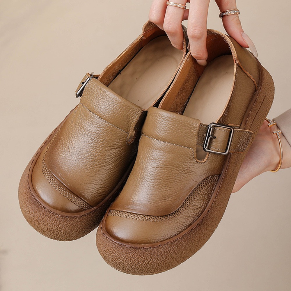 Casual Single Shoes for Women  - огляд і ціна Leather Classic Strap
