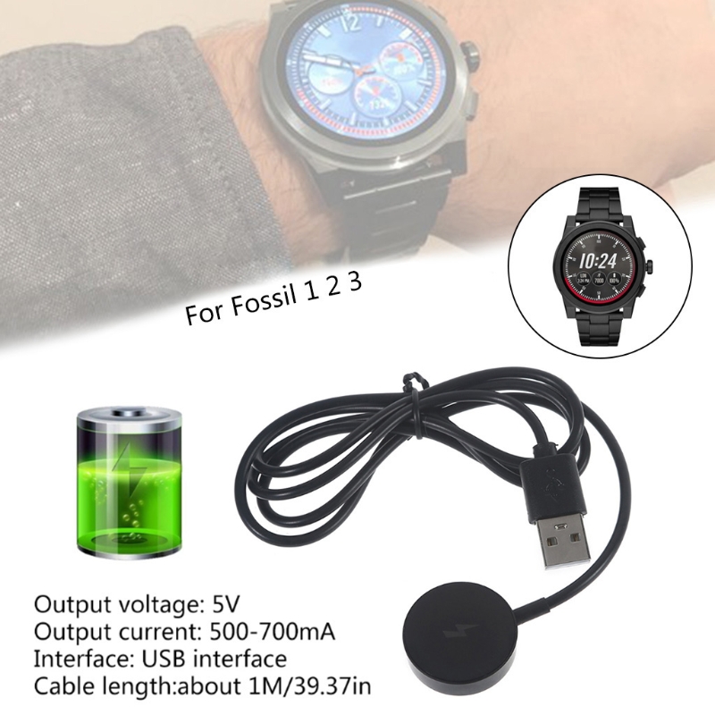 USB Watch Charger Adapter Smar - огляд і ціна Fossil Smartwatch Accessories