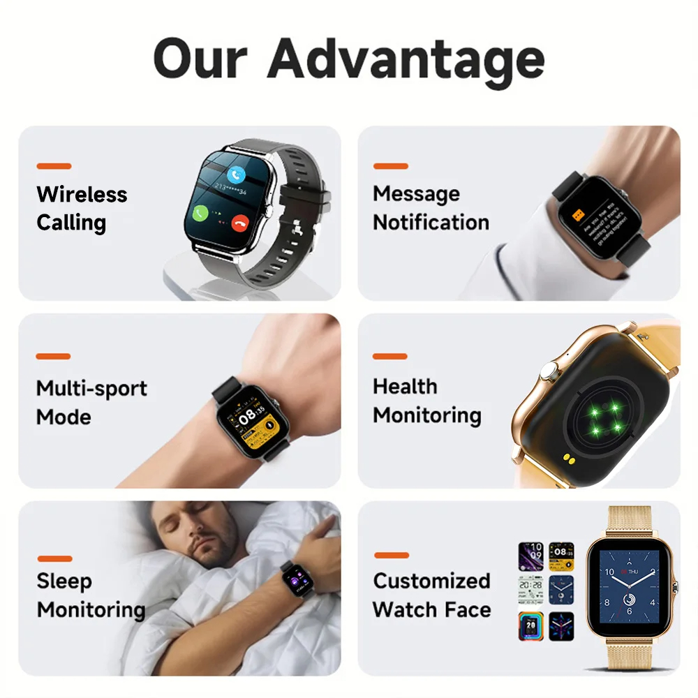Smart Watch For Android IOS Wa - огляд і ціна Smartwatch Instagram