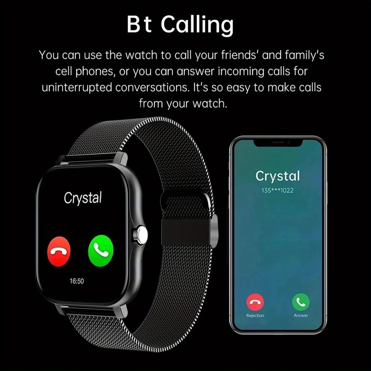 Smart Watch For Android IOS Wa - огляд і ціна Smartwatch Instagram