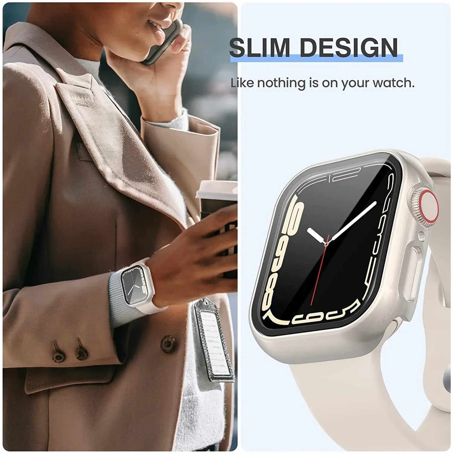 3 Pack Tempered Glass Cover fo - огляд і ціна Watch Case Bumper