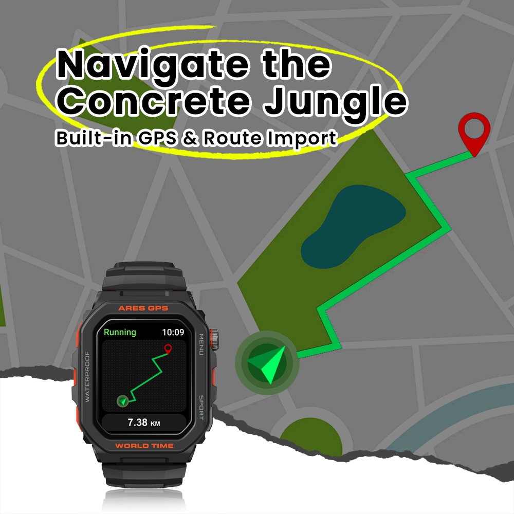 New Zeblaze Ares GPS Smart Wat - огляд і ціна Smartwatch X