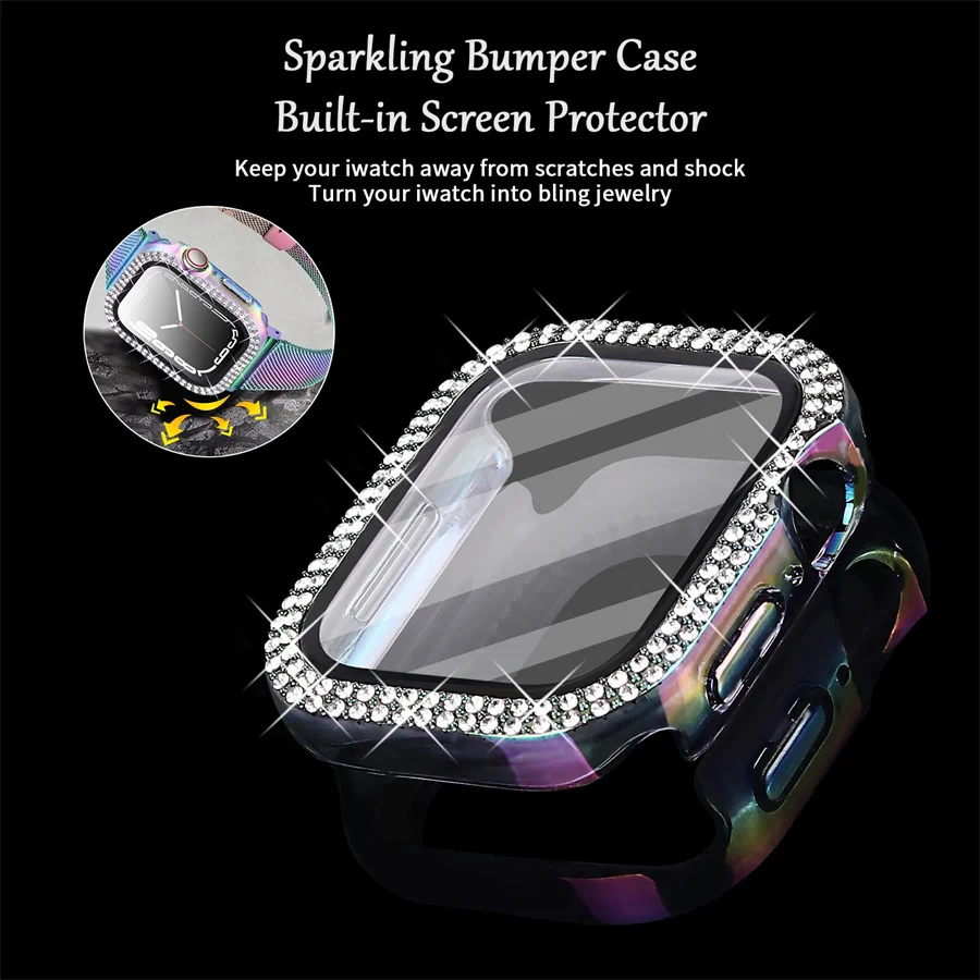 Diamond Cover For Apple watch  - огляд і ціна Smartwatch Band Accessories