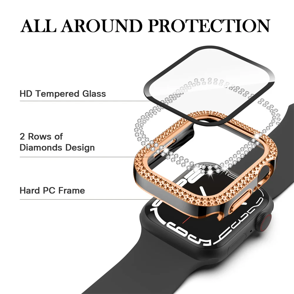 Diamond Cover For Apple watch  - огляд і ціна Smartwatch Band Accessories
