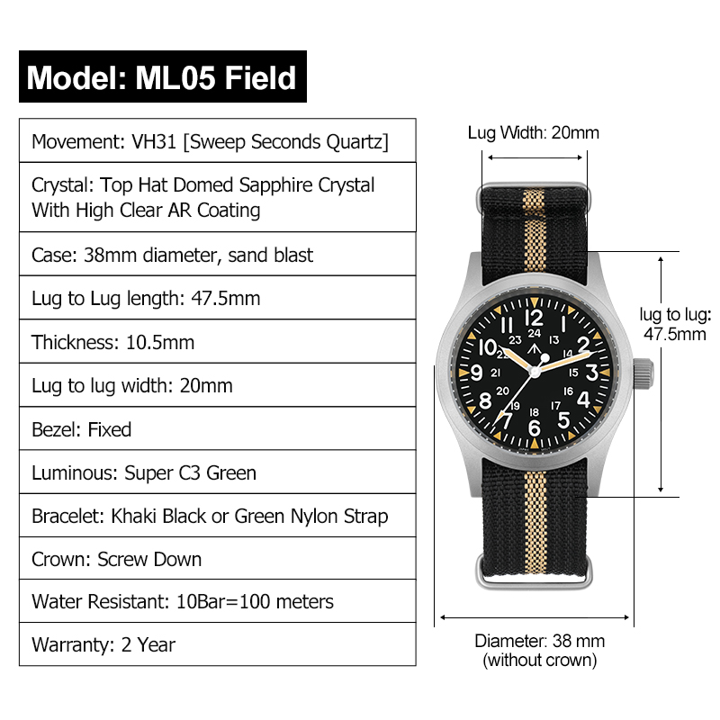 Militado ML05 Vintage Watch VH - огляд і ціна Smartwatch Nexus