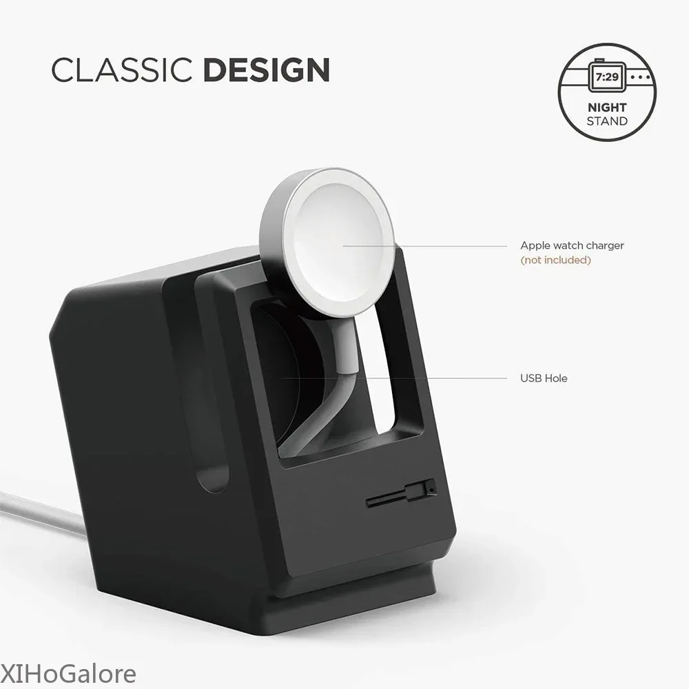 Retro Computer Pattern Silicon - огляд і ціна Watch Charging Dock